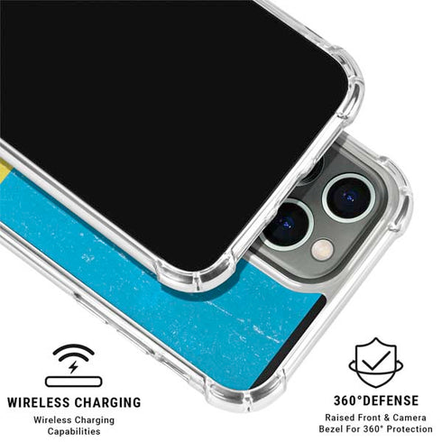 Ukraine Flag Distressed iPhone 16 Pro Max Clear Case